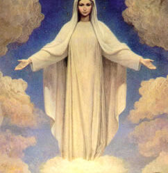 Virgen María y almas del Purgatorio